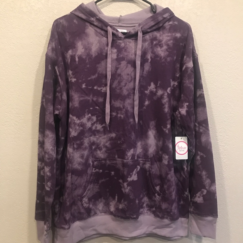 Purple Tie Dye Hoodie